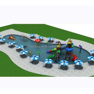 Water Play Equipment Manufacturer Customized 350SQM Children Aqua Park Design