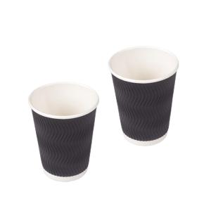 Personalized Paper Tableware Ripple Wall Paper Cup Recyclable