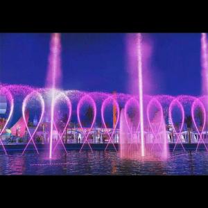 Large Outdoor Water Fountains 3D Digital Swing Nozzle