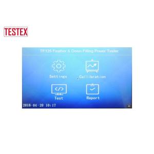 Automatic Blowing System Fabric Testing Equipment Touch Screen Feather / Down
