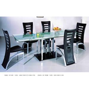 Quality 2100mm Length Extendable Dining Table Frosted With Contemporary Design for sale