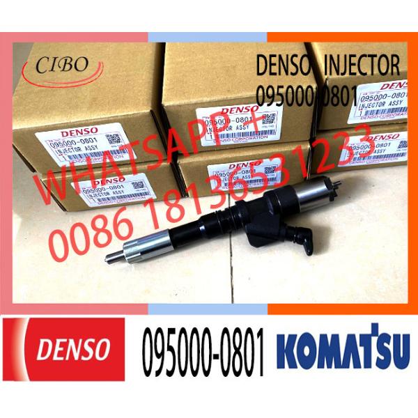 Fuel Injector Assembly 6156-11-3100 095000-0801 For KOMATSU 6D125E450-7.8