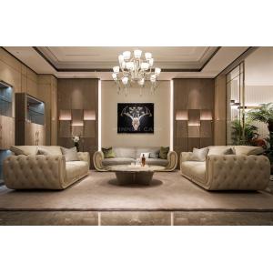 Luxury White Genuine Leather Living Room Furniture Modern Sofa Set