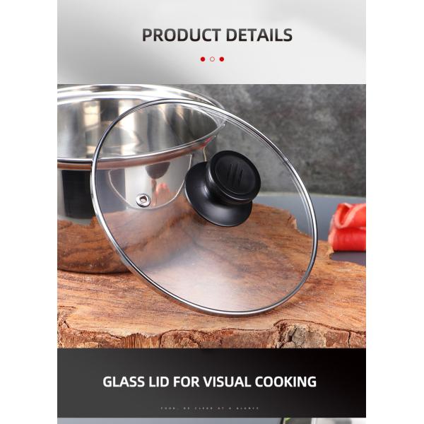 High Quality 6 Pieces Stainless Steel Cooking Pot Sauce Pan Cookware Set Milk Pot Set With Glass Lid