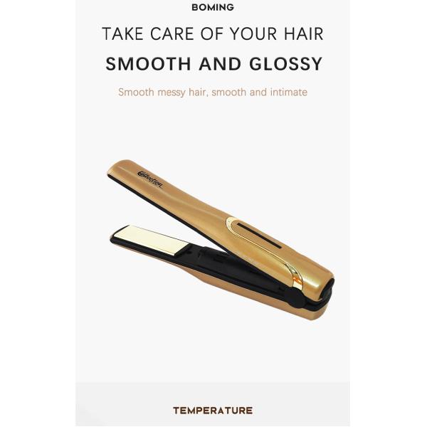 Roll Straight Dual Ceramic Hair Straightening Iron with 2200mah Battery Cell