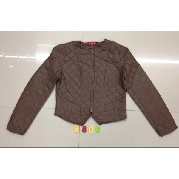 Buy 8806 Ladies fashion pu jacket stock (coats,blouzes,tops) at wholesale prices