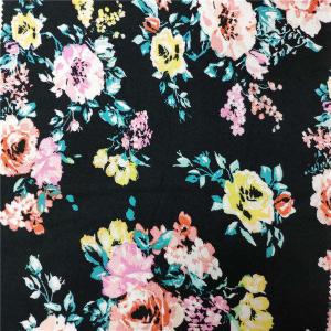 Environmental Printing Patterned Rayon Fabric , Soft Solid Rayon Fabric