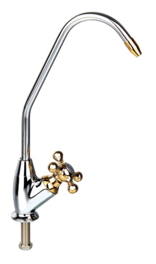 Single Handle Brass Gooseneck Kitchen Faucet / Long Neck Kitchen Faucet For Ro