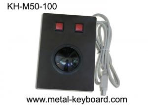 Quality Resin Panel Mount Trackball Pointing Device Black Metal 2 Customized Buttons for sale