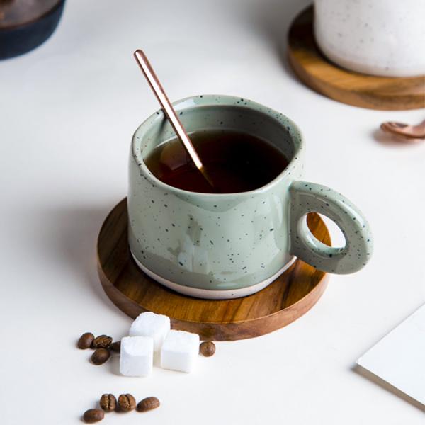 Porcelain Coffee Cup Reusable Eco-Friendly Stoneware Cup Of Coffee For Business Gifts