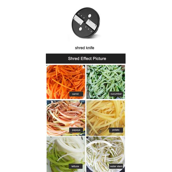 Electric Fruit Vegetable Cutting Machine 600W Multifunctional Commercial Kitchen Set