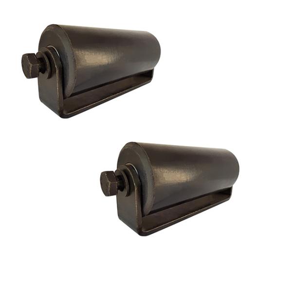 12" 6 Inch Side Nylon Plastic Guide Rollers With Bracket For Sliding Rolling