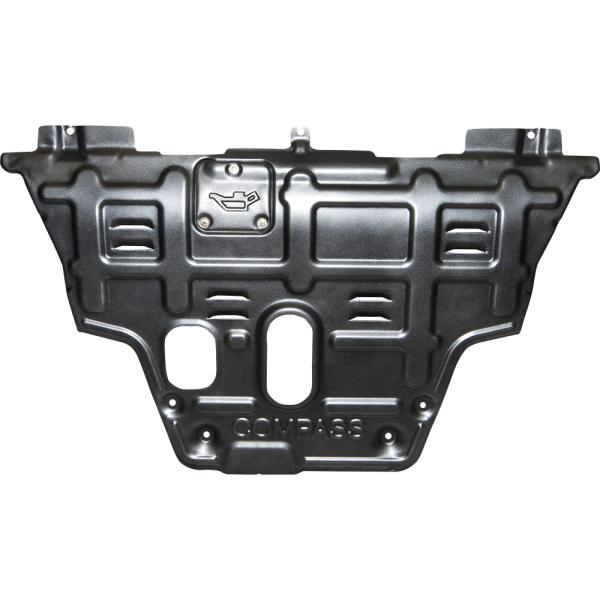 Jeep Compass Skid Plate with Transmission Underbody Protection in Powder Coating