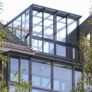 Quality Transparent Glass House Modern Design With Aluminum Alloy Frame for sale