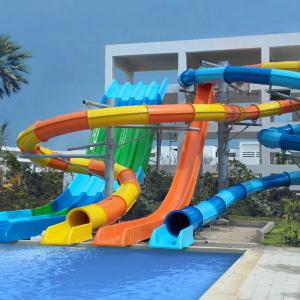 Amusement Slide Park Swimming Pool Kids Adults Fiberglass Water Slide