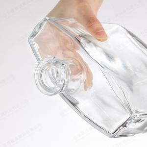 Glass Decanter 750ml For Whiskey And Juice OEM ODM With Rubber Stopper