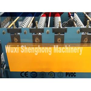 PLC Control Roof Roll Forming Machine , Metal Roof Panel Roll Former Machine