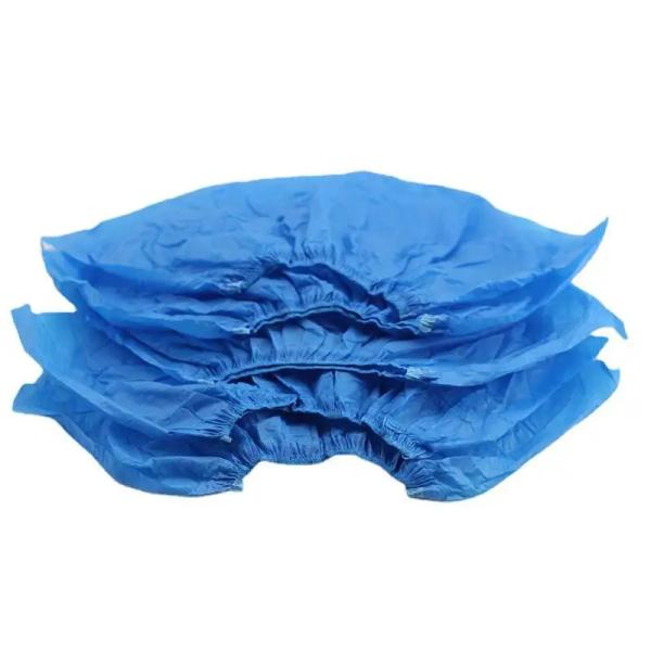 Disposable Shoe Covers White Blue Pink 20 - 40gsm PP SMS PE CPE Plastic