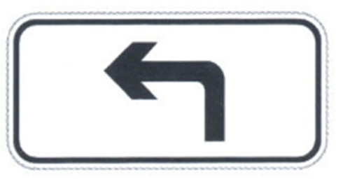 Low Cost Rectangular Shaped Sign Outdoor Direction Sign White and Black Traffic Plate On Sale