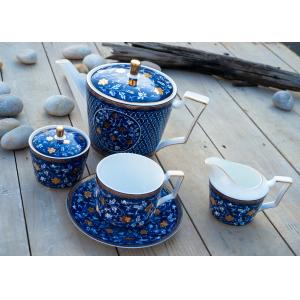 HS 6911101900 Bone China Decal Fine Porcelain Coffee Set