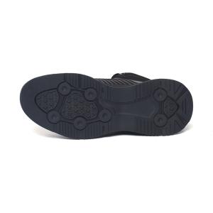 Mens Anti Odor Lace Up Black Leather Casual Boots