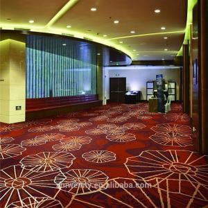 Red Axminster commercial boardroom carpet