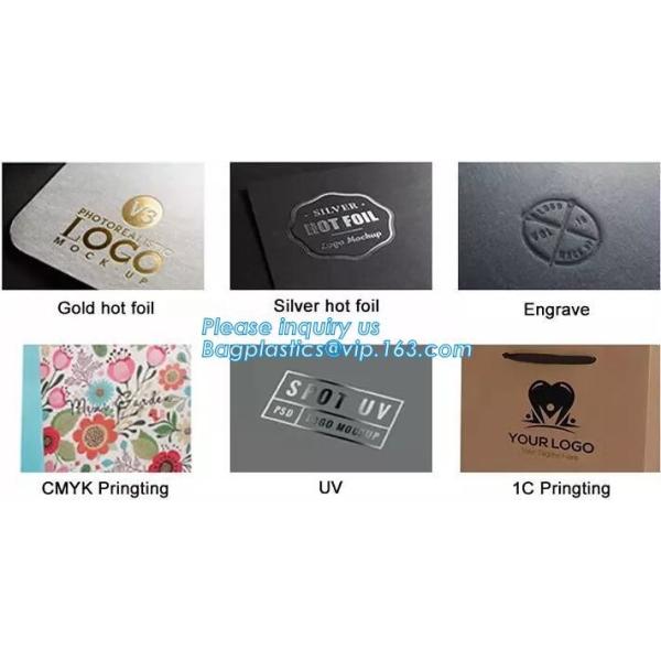 Gold foil stamp matt laminated black handle rope hair extension packaging bag red paper bag,Handle Brown Kraft Gift Pape