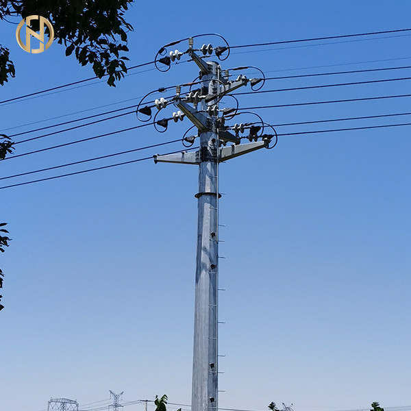 Buy Steel Electric Metal Power Transmission Pole 69KV 90FT Q460C at wholesale prices