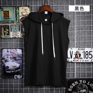 Breathable Red Sleeveless Hoodie