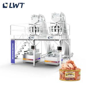 Automatic Tuna Filling Machine with PLC Control 20-40 Bottles/Min