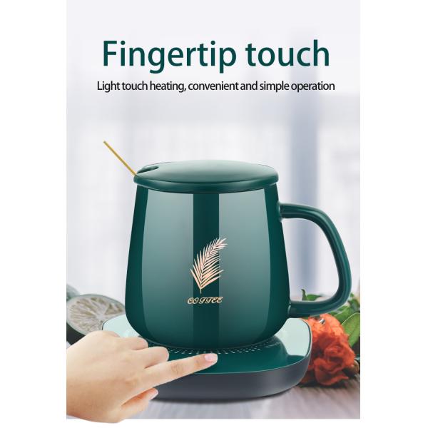 2023 Hot Sell Smart Ceramic Sublimation Coffee Cup Mugs, Constant Temperature 55 Degree Usb Electric Coffee Mug Warmer