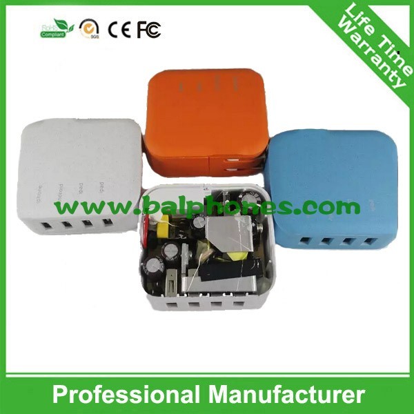 Buy 2015 new model 4 usb wall charger at wholesale prices