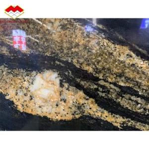 Chinese Granite Luxury Kitchen Countertop with Polished Black Gold Stone