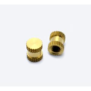 Injection Molding Brass Knurled Thread Insert Nuts Lead Free Copper