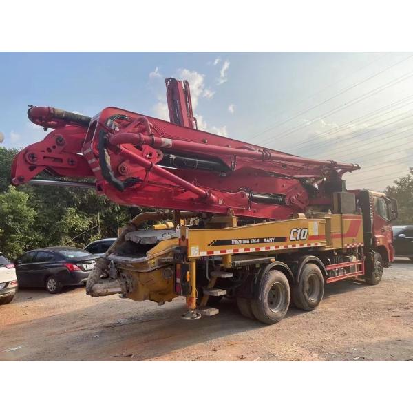 Buy SYM5290THBES 430C-10 Sany Homemade Chassis 43m 2021 Second-hand Concrete Pump Truck For Heavy Duty Construction at wholesale prices