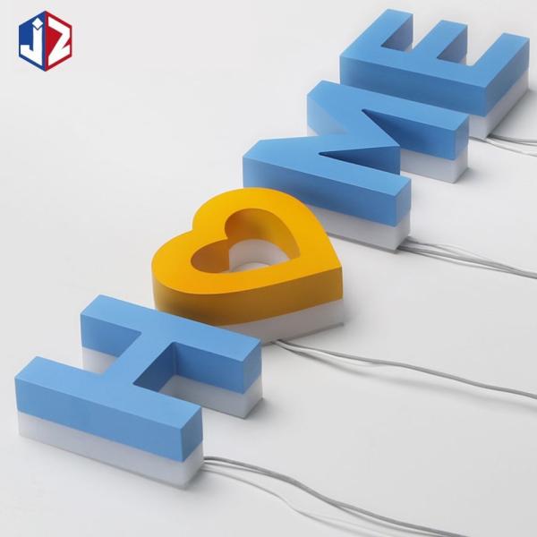 Buy Luminous LED Channel Letter Signs Front Stainless Steel Back Acrylic at wholesale prices