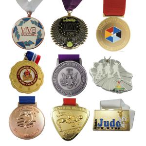 Custom High Quality Lanyard Metal Medal for Sport ,High Quality Enamel Metal