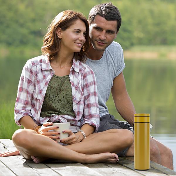 Tea Infuser Bottle Smart Sports thermos LED Temperature Display Double Wall Vacuum Insulated Water Bottle Batteryreplace the