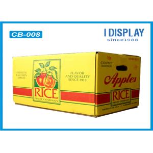 Corrugated Large Fruit Packaging Box / Cardboard Gift Boxes With Customized Logo