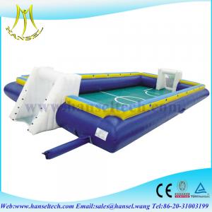 China Hansel inflatable soap soccer field,inflatable soccer arena,inflatable soccer game on sale