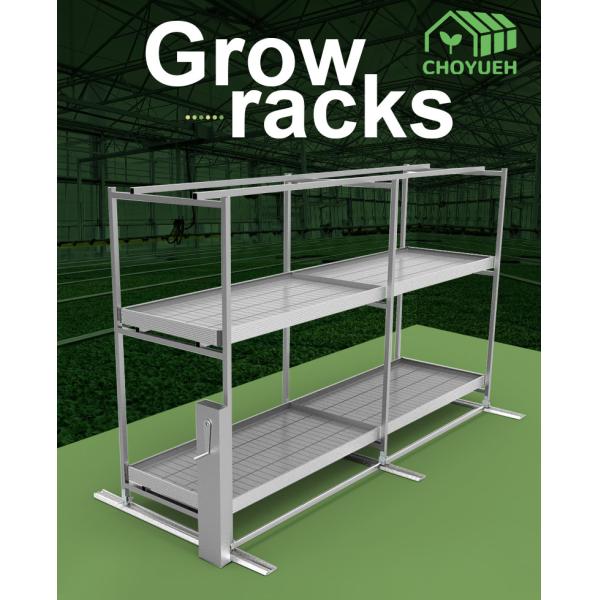 ABS Greenhouse Benches 4x8FT Rolling Benches For Growing