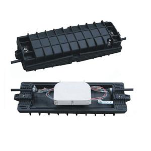 black 4,6,8 PC Plastic Horizontal Fiber Optic Splice Closure Patch Panel For