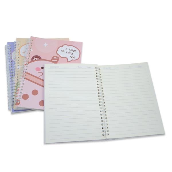 Soft Cover Personalised Custom Blank Kraft Paper Grid Notebook with Logo