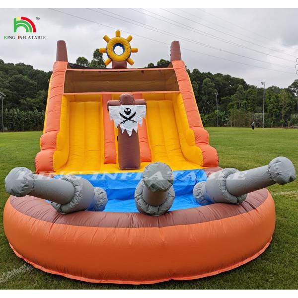 Commercial Double Lane Inflatable Water Slides With Pool For Kids Water Slide Inflatable