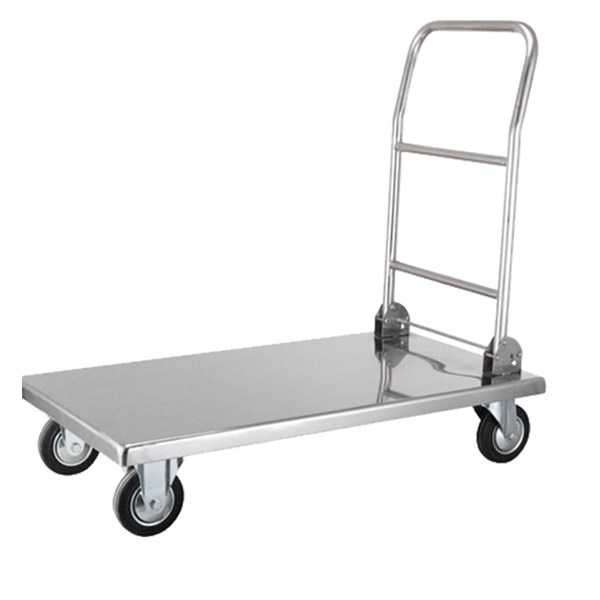 500kg Clean Room Equipment Foldable Hand Trolley SUS 304 Material Size Customizable