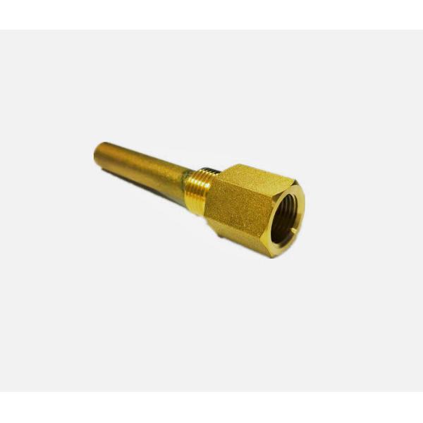 100mm Dive Brass Tube Fitting Welded For Pressure Gage