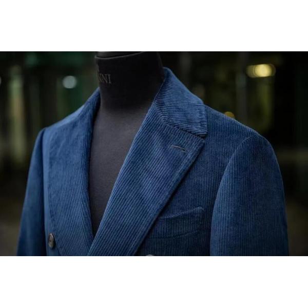 Men′s Clothing Formal Corduroy Coat Designer Suit for Men