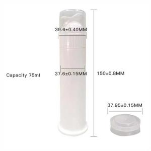 Eco-Friendly 100ml PP Plastic Airless Toothpaste Pump Customizable