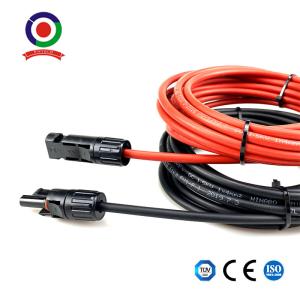 10FT Black + Red 12AWG 4mm 6KV Solar Panel Extension Cable