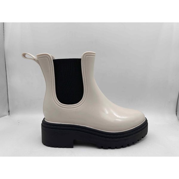 Customized Color Women's Rain Boots PVC Material Ladies Ankle Gardening Wellies